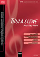 Thula sizwe SATB choral sheet music cover